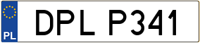 Trailer License Plate